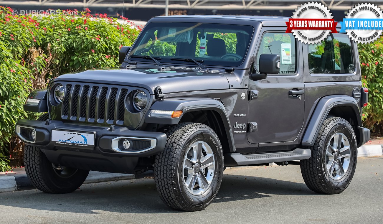 Jeep Wrangler Sahara V6 3.6L , GCC , 2021 , 0Km , With 3 Yrs or 60K Km WNTY @Official dealer