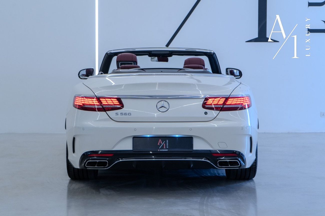 مرسيدس بنز S 560 كوبيه 2018 Mercedes Benz S560 Convertible V8, Service History, Fully Loaded, Excellent Condition, GCC Spec