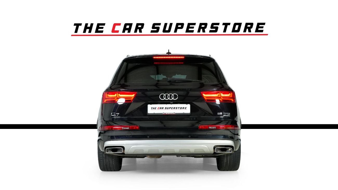 Audi Q7 55 TFSI GCC-7 Seats-Premium Leather Interior-22 Inch S Design Rims-Excellent Condition
