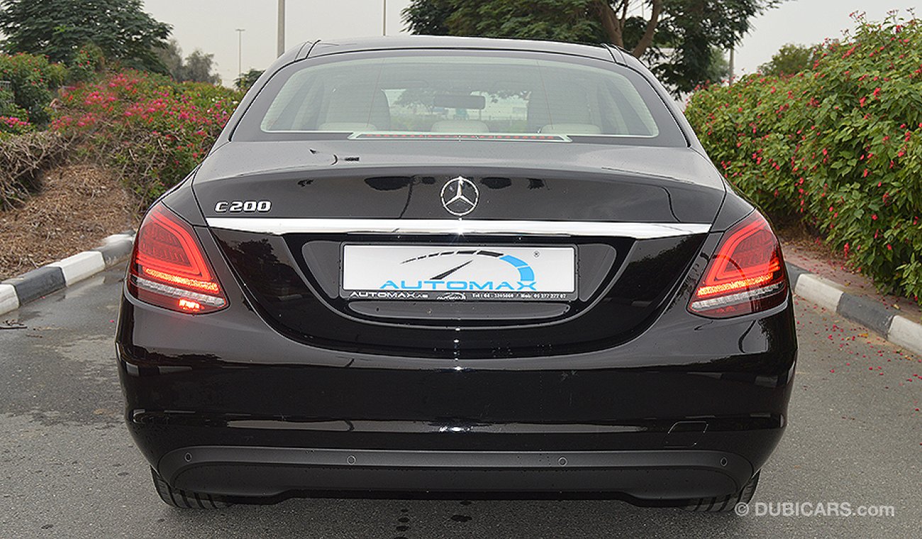 Mercedes-Benz C200 2020, 2.0L, I-4 Turbo, GCC, 0km w/ 2Yrs Unlimited Mileage Warranty + 3Yrs Service @ EMC