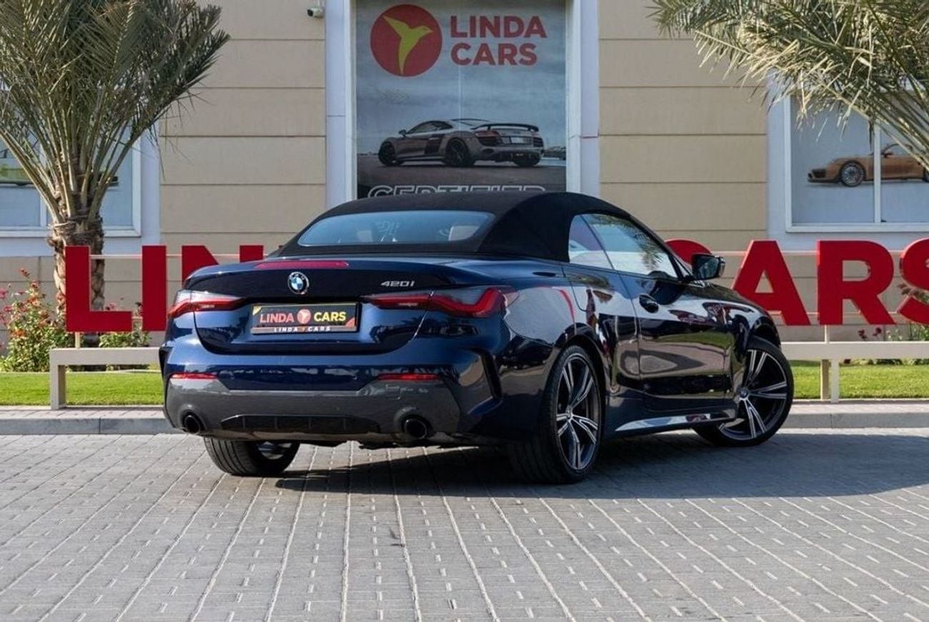 BMW 420i M Sport 2.0L BMW 420i M-Sport Convertible 2022 GCC under Agency Warranty and Service Contract with F