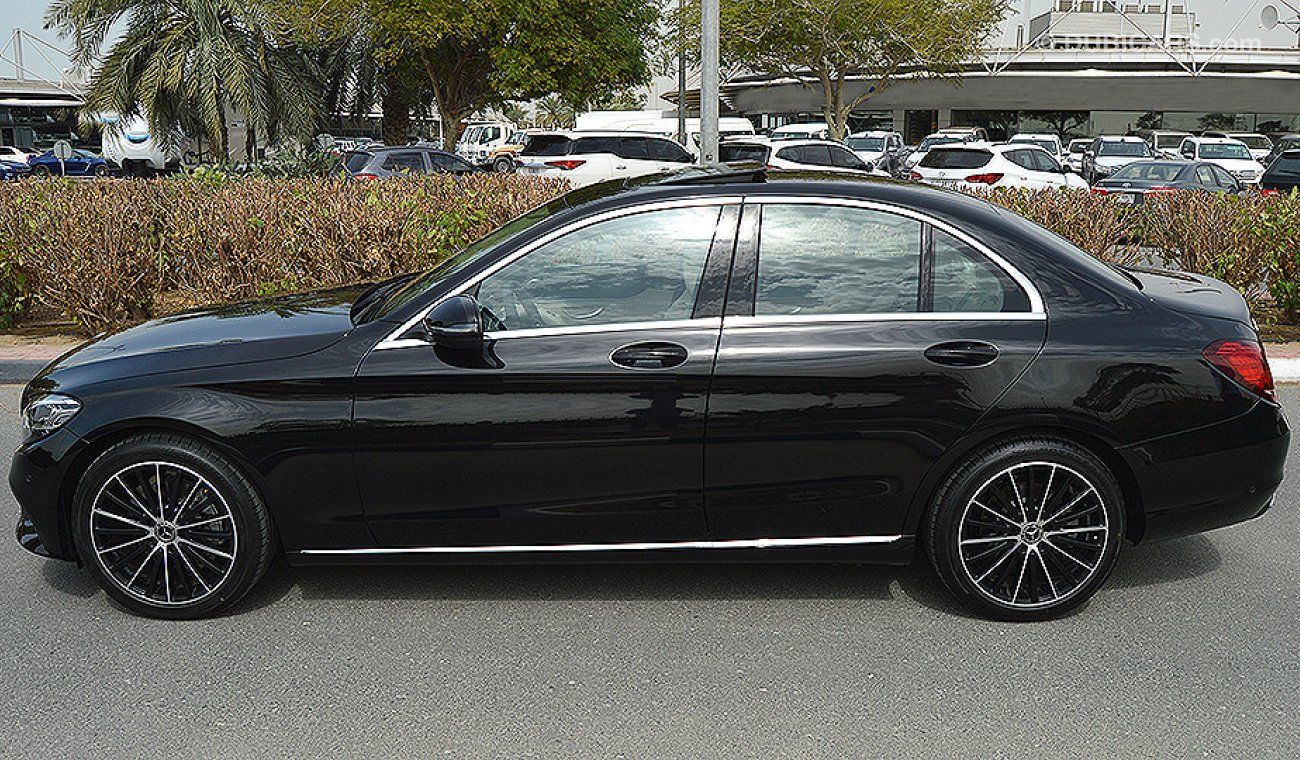 Mercedes-Benz C200 AMG 2019 Sedan, GCC, 0km with 2 Years Unlimited Mileage Warranty from Dealer