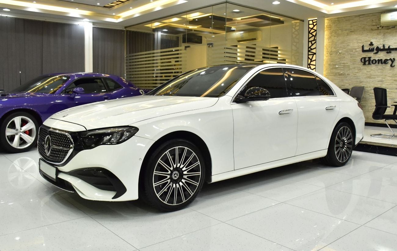 مرسيدس بنز E200 EXCELLENT DEAL for our Mercedes Benz E200 ( 2025 Model ) in White Color Korean Specs