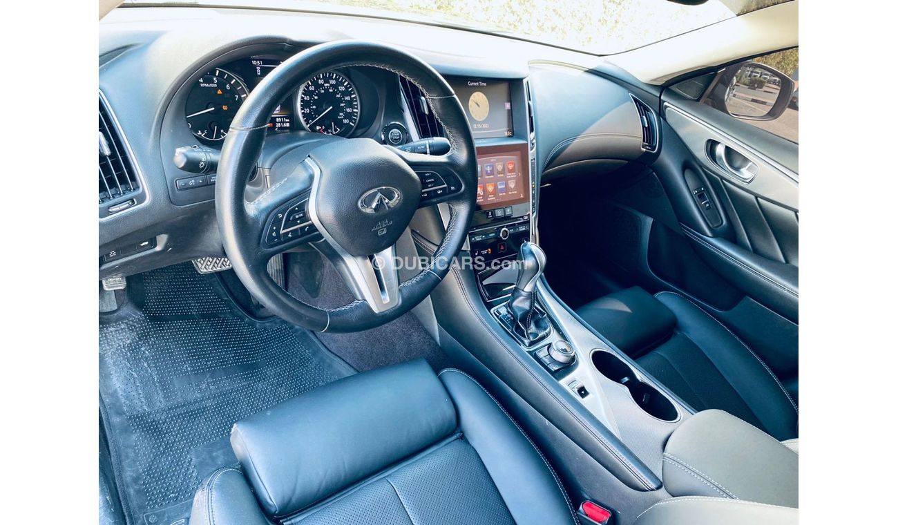 Infiniti Q50 Luxe INFINITI Q50 2019 WITH ONLY 9K KM IN BEAUTIFUL CONDITION FOR 69K AED