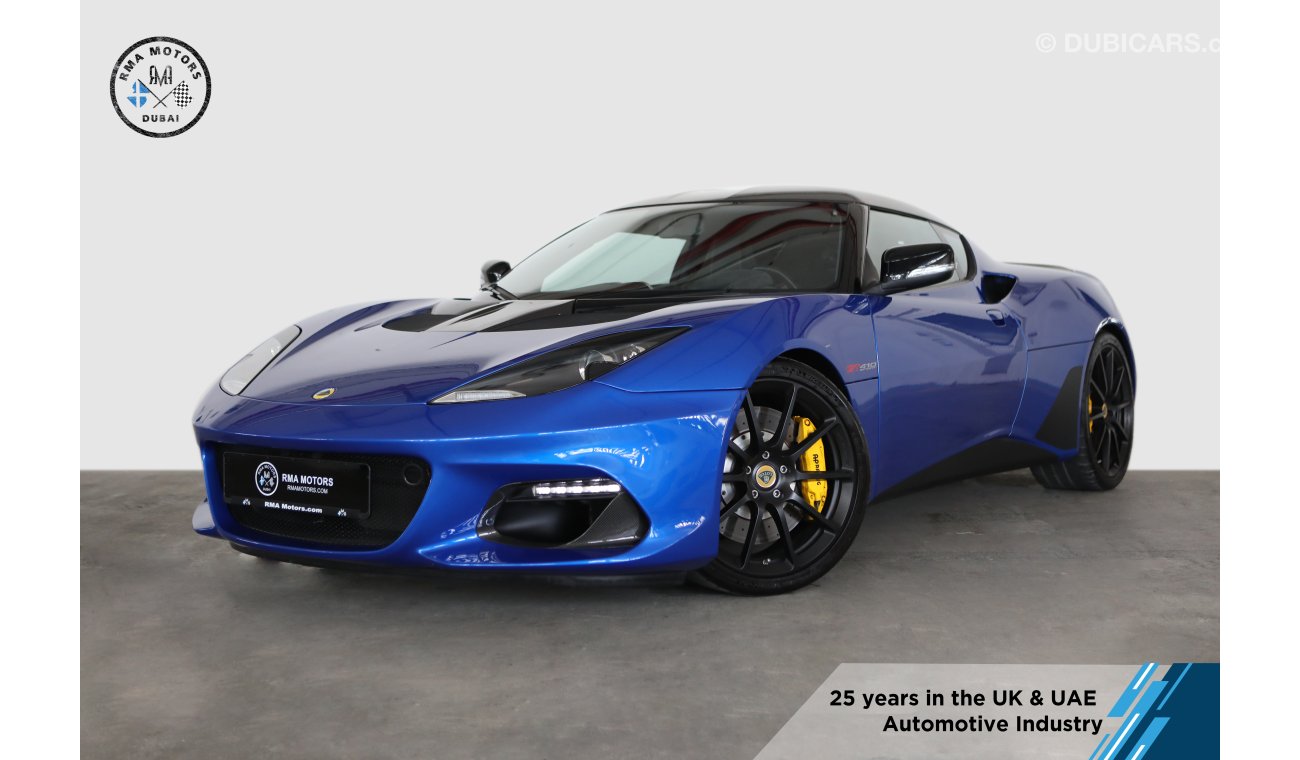 Lotus Evora 2019 GT410 Sport (410bhp, Carbon Fibre Pack, Titanium Exhaust, 3yrs Warranty)