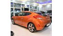 هيونداي فيلوستر ORIGINAL PAINT ( صبغ وكاله ) Hyundai Veloster 2013 Model!! in Orange Color! GCC Specs