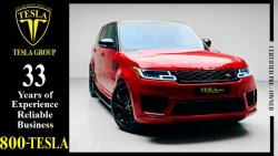 Land Rover Range Rover Sport SPORT / SUPERCHARED / V6 / BLACK EDITION / 2019 / UNLIMITED MILEAGE WARRANTY / FSH! / 4,878 DHS P.M.