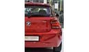 BMW 116i AMAZING BMW 116i 2013 Model!! in Red Color! GCC Specs