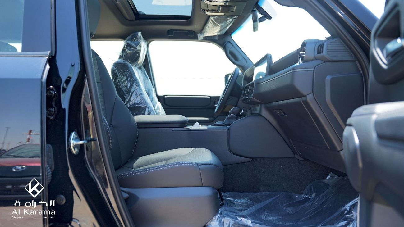 Toyota Prado 2.4L Trubo - All Rounder G - 4WD Drive - Sunroof - GCC - 7 Seater SUV - Black