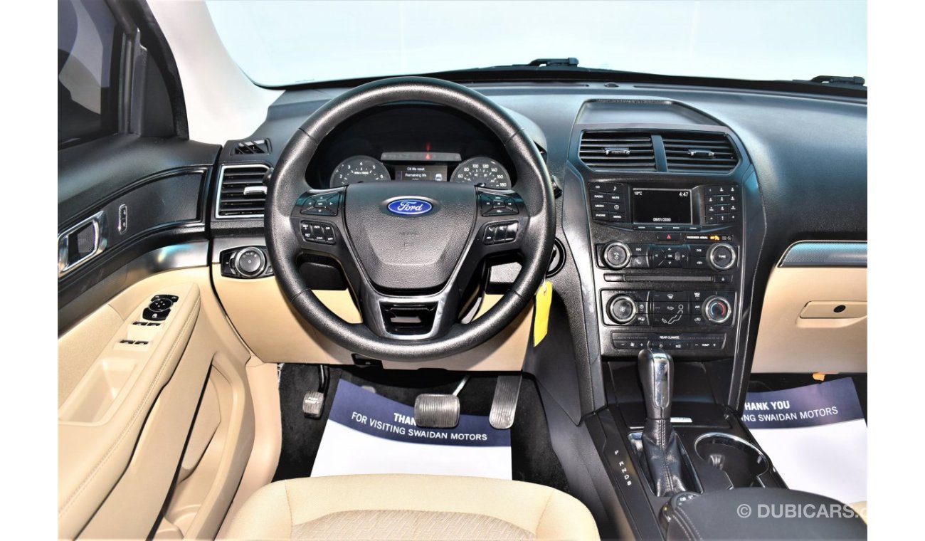 Ford Explorer AED 1566 PM 3.5L V6 4WD 2017 GCC DEALER WARRANTY