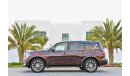 إنفينيتي QX80 Fully Loaded - Exceptional Condition! - AED 2,428 Per Month - 0% DP