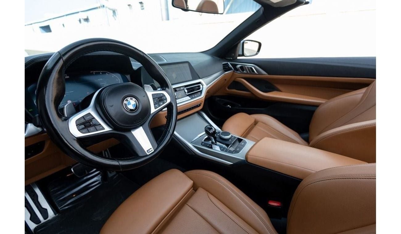 BMW 420i M Sport 2.0L BMW 420i M-Sport Convertible 2022 GCC under Agency Warranty and Service Contract with F