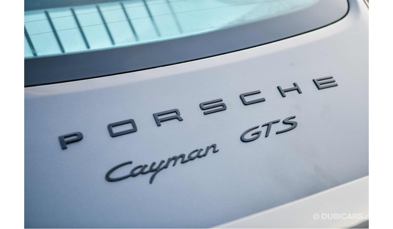 Porsche Cayman GTS - Full Agency History - GCC - AED 3,212 Per Month - 0% DP