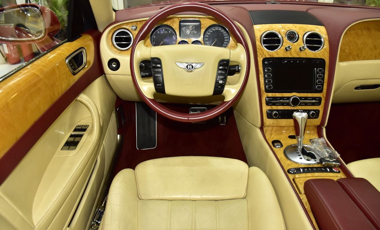بنتلي فلاينج سبور EXCELLENT DEAL for our Bentley Flying Spur V12 ( 2007 Model ) in Orange Color GCC Specs