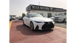 لكزس IS 300 LEXUS 300 FSPORT، 2.0L، FULL OPTION، WHITE EXTERIOR WHITE مع جلد أحمر داخلي ، فتحة سقف ، للتصدير وال