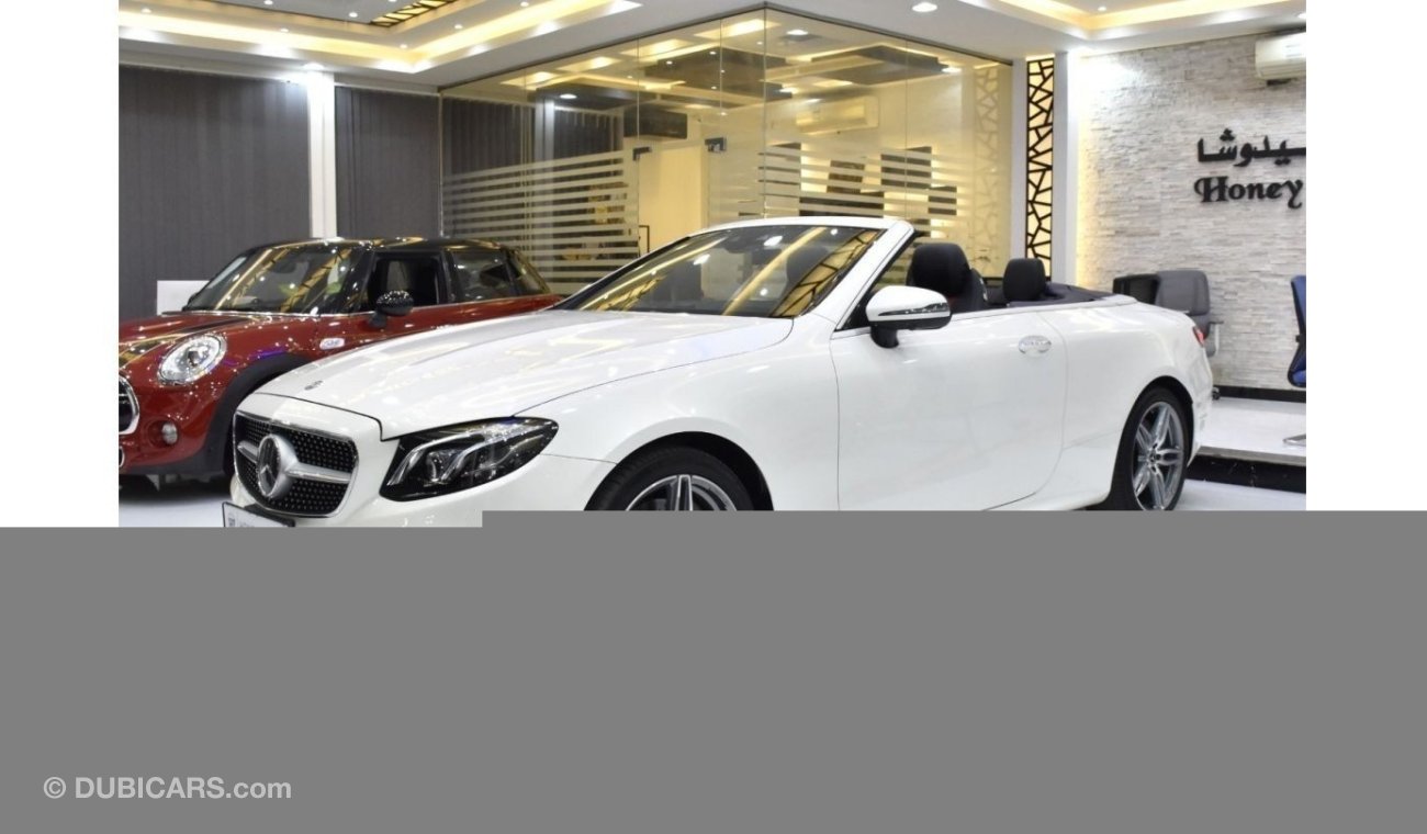 مرسيدس بنز E 400 EXCELLENT DEAL for our Mercedes Benz E400 4Matic CONVERTIBLE ( 2018 Model ) in White Color Japanese