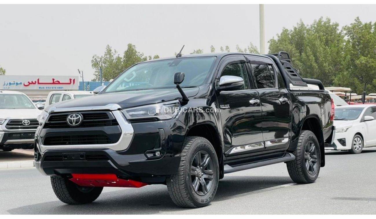 Toyota Hilux 2021 Black Modified [JAPAN Imported] Diesel AT 4WD Push Start 4CYL {RHD} Parking Sensors Premium Con