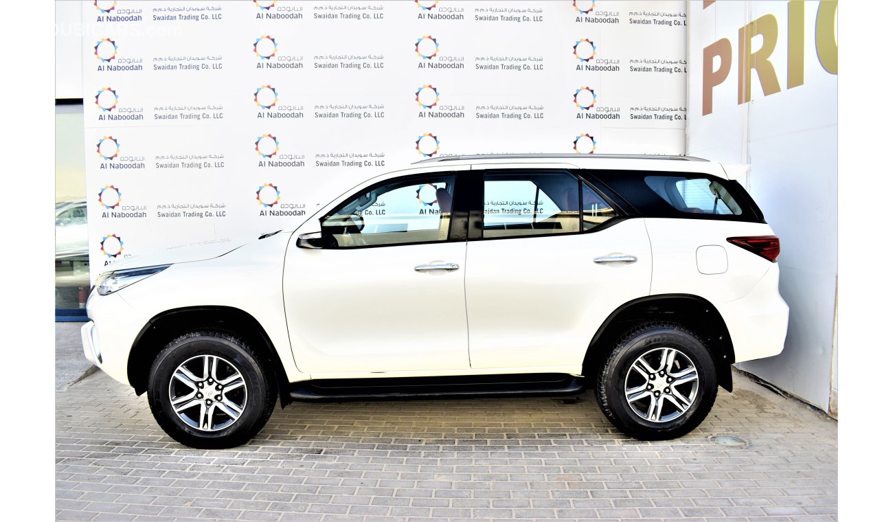 Toyota Fortuner 2.7L EXR 2016 GCC GCC 1YR/20K SERVICE CONTRACT DEALER WARRANTY