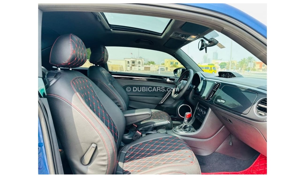 فولكس واجن بيتيل 940 PM || BEETLE 2.0 TURBO CHARGED || GCC || AVAILABLE ON 0% DP || FULL SERVICE HISTORY || R-LINE