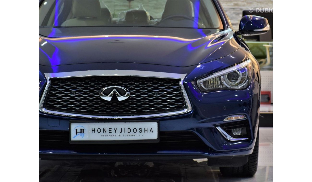 إنفينيتي Q50 EXECELLENT DEAL for Infiniti Q50 3.0t 2020 Model!! in Blue Color! GCC Specs ORIGINAL PAINT ( صبغ وكا