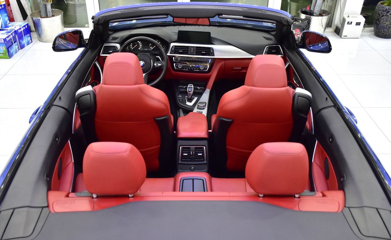 BMW 420i EXCELLENT DEAL for our BMW 420i M-Kit Convertible ( 2019 Model ) in Blue Color GCC Specs