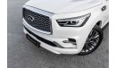 Infiniti QX80 | 3,915 P.M  | 0% Downpayment | Perfect Condition!