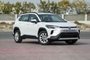 تويوتا كورولا كروس 2025 TOYOTA COROLLA CROSS MID 1.8 Hybrid - PLATINUM WHITE PEARL inside RED | Export Only
