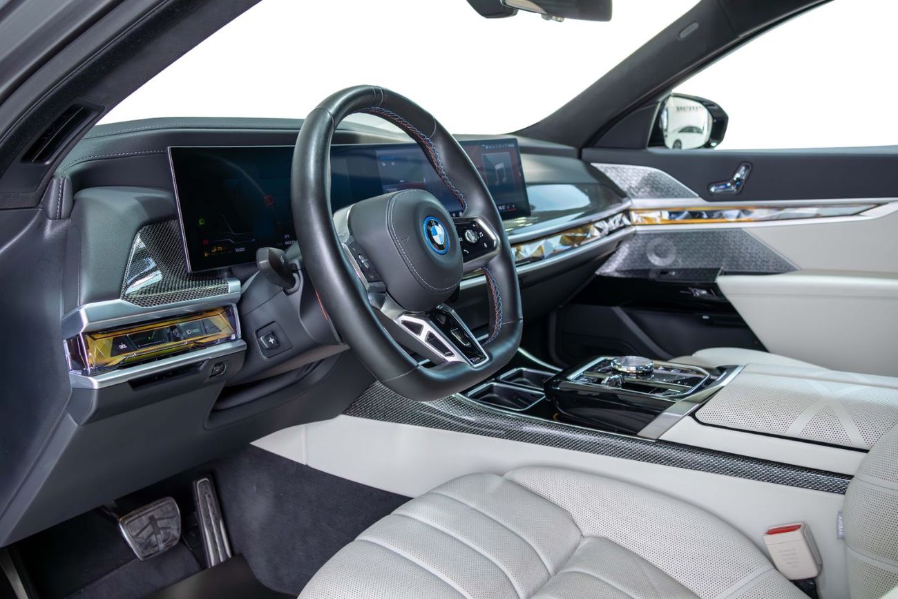 BMW M760e Frozen Black Matt-Special Order-High Specifications-M Sports Package-Rear Executive Lounge