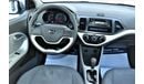 Kia Picanto 1.2L EX 2017 GCC DEALER WARRANTY WITH 1 YEAR OR 20K SERVICE CONTRACT