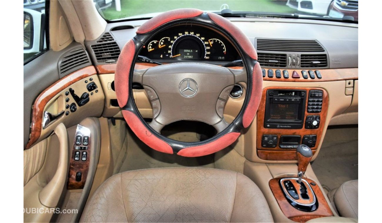 مرسيدس بنز S 350 "( AS IT IS )" Mercedes Benz S350 2001 Model!! in White Color! GCC Specs