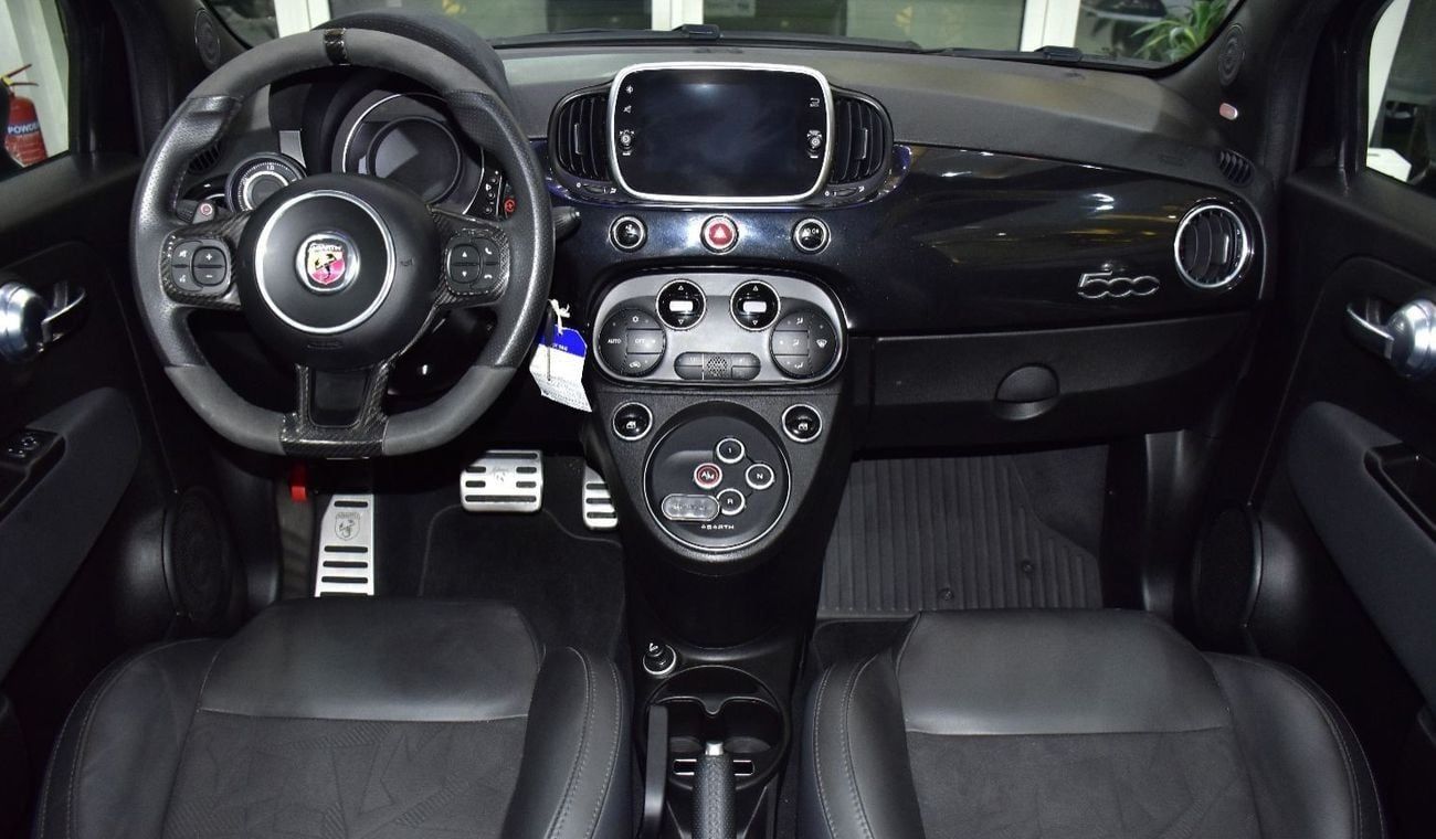 Abarth 595 EXCELLENT DEAL for our Abarth 595 Scorpioneoro ( 2022 Model ) in Black Color GCC Specs