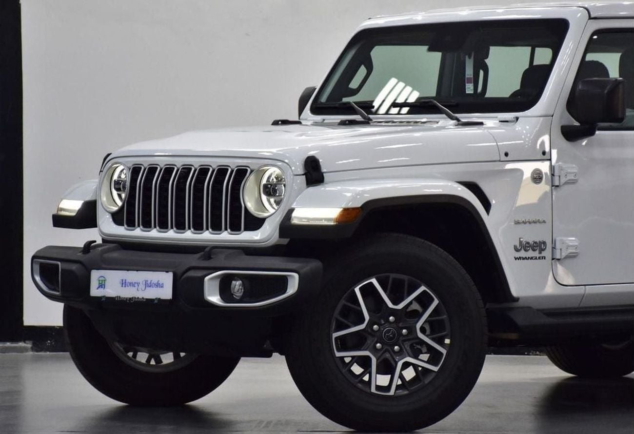 Jeep Wrangler Unlimited EXCELLENT DEAL for our Jeep Wrangler Unlimited SAHARA 2.0L ( 2024 Model ) in White Color GCC Specs