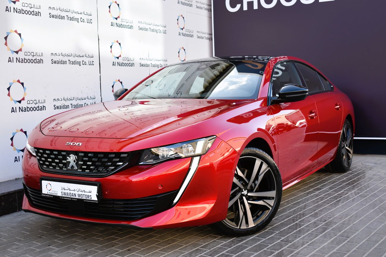 بيجو 508 AED 1839 PM | 1.6L GT GCC AGENCY WARRANTY UP TO 2027 OR 100K KM