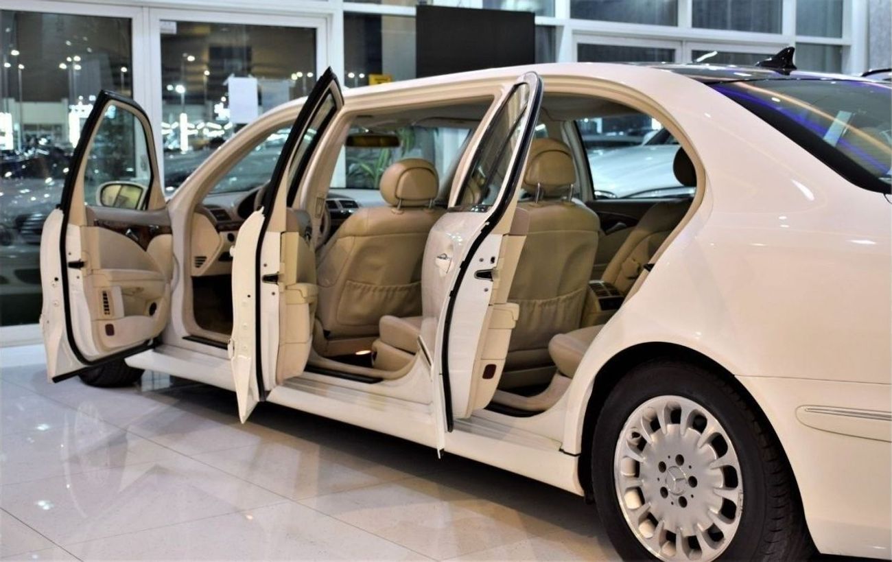 مرسيدس بنز E 320 EXCELLENT DEAL for our Mercedes Benz E320 ELEGANCE ( LIMOUSINE ) 2003 Model!! in White Color! GCC Sp