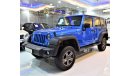 Jeep Wrangler ORIGINAL PAINT ( صبغ وكاله ) Jeep Wrangler Unlimited Sport 2016 Model!! in Blue Color! GCC Specs