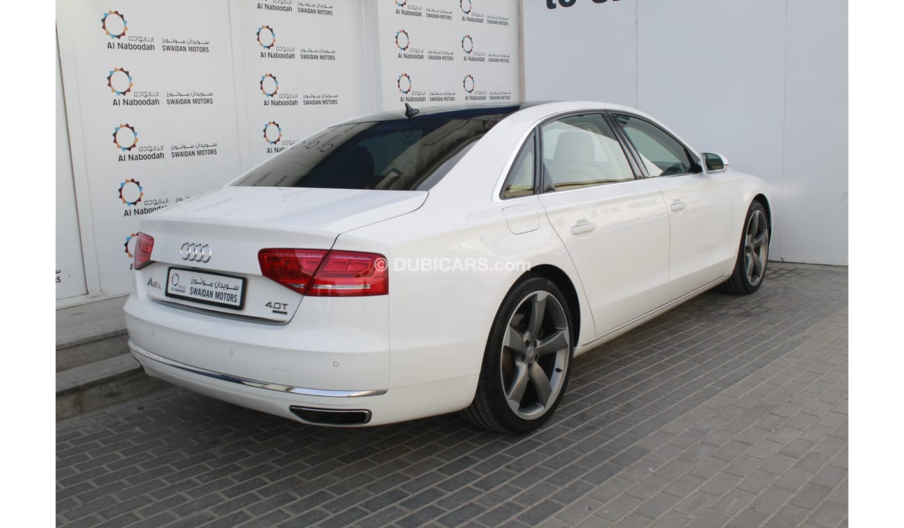 أودي A8 4.0L V8 2014 MODEL L