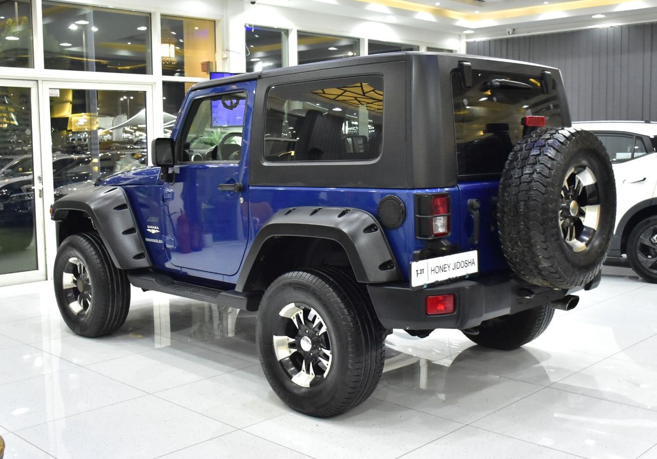 Jeep Wrangler EXCELLENT DEAL for our Jeep Wrangler Sahara ( 2009 Model ) in Blue Color GCC Specs