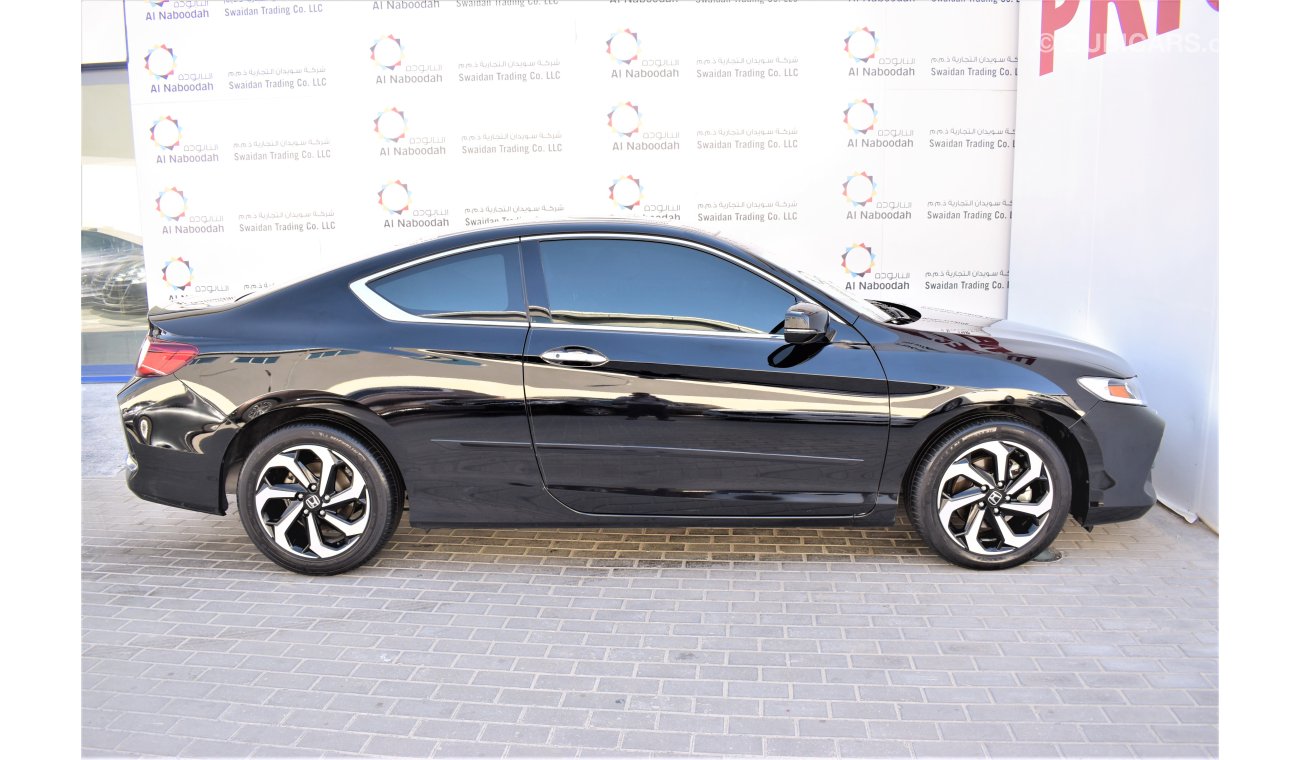 Honda Accord Coupe 2.4L COUPE 2017 GCC DEALER RAMADAN OFFER 1YR / 20K SERVICE CONTRACT