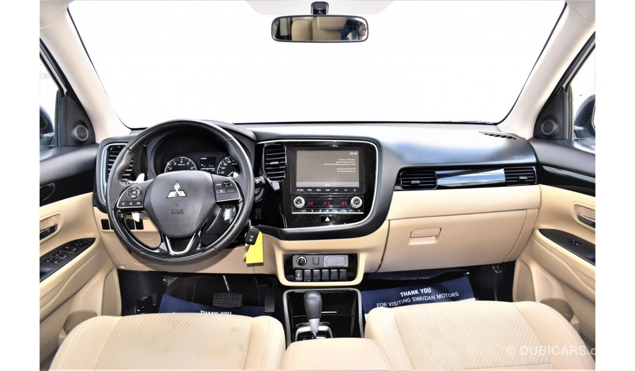 Mitsubishi Outlander AED 1399 PM | 2.4L 7 SEATER GLX GCC DEALER WARRANTY