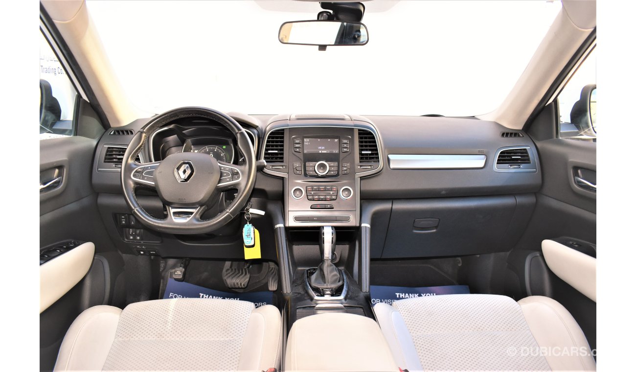 Renault Koleos 2.5L PE 4WD 2017 GCC DEALER WARRANTY