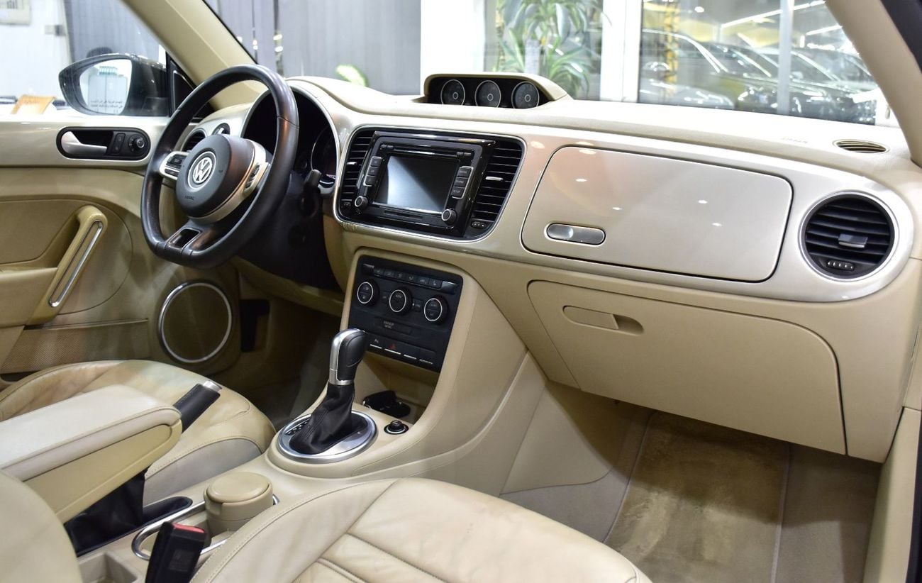 Volkswagen Beetle EXCELLENT DEAL for our Volkswagen Beetle Turbo ( 2016 Model ) in Beige Color GCC Specs
