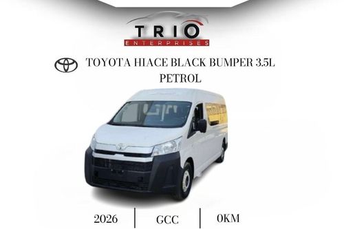 Toyota Hiace TOYOTA HIACE BLK BUMPER HIGH ROOF - 3.5L - PETROL - AT - 2026MY