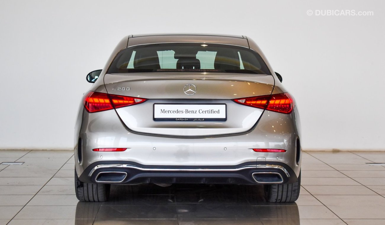 مرسيدس بنز C200 SALOON / Reference: VSB ***** Certified Pre-Owned with up to 5 YRS SERVICE PACKAGE!!!