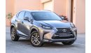 Lexus NX200t T 2015 GCC under Warranty with Zero Downpayment