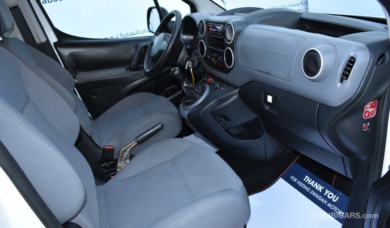 Peugeot Partner Tepee COMBI B9 1.6L MANUAL 2016 GCC DEALER WARRANTY AND FREE INSURANCE