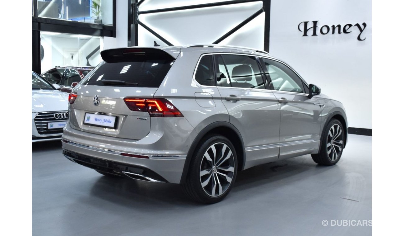 Volkswagen Tiguan EXCELLENT DEAL for our Volkswagen Tiguan R-Line 4Motion ( 2019 Model ) in Beige / Silver Color GCC S