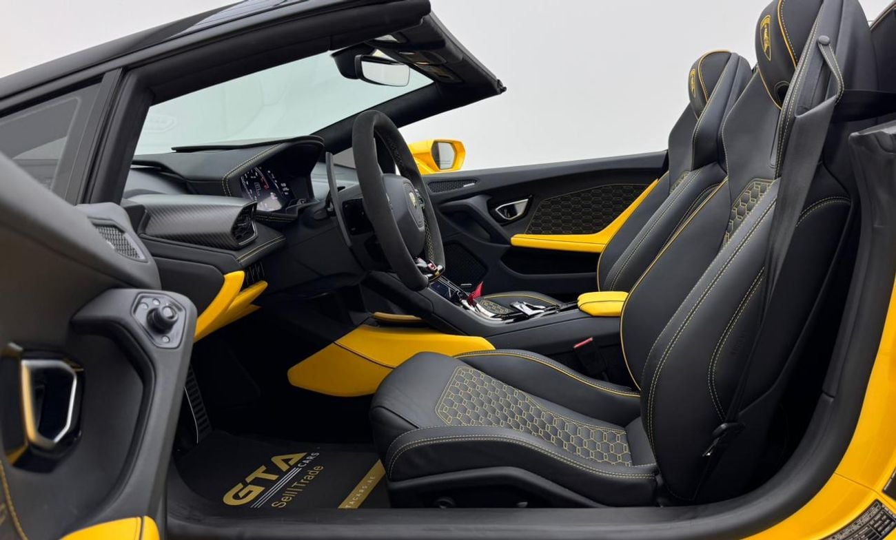 Lamborghini Huracan Evo Spyder 2023 Lamborghini Huracan Evo Spider, Lamborghini Warranty, Lamborghini Service History, GCC