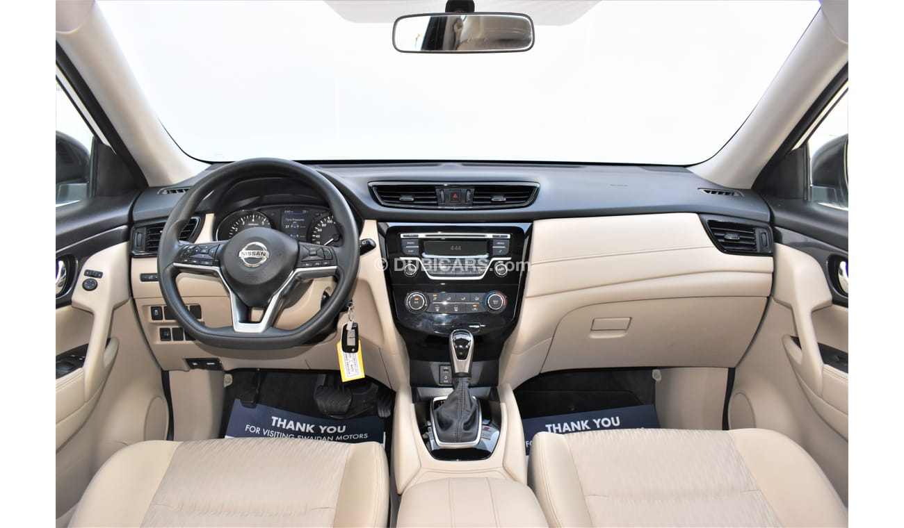 Nissan XTrail AED 1370 PM | 2.5L S 2WD GCC WARRANTY