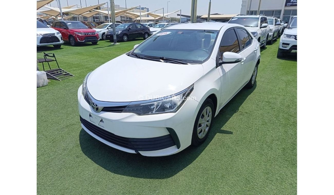Toyota Corolla GLI Pre-owned Toyota Corolla for sale in Sharjah. White 2019 model, available at Rebou Najd Used Car