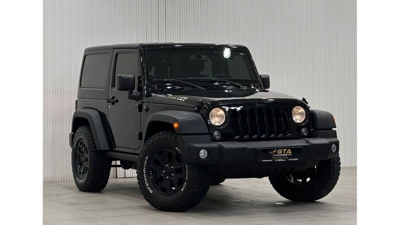 Jeep Wrangler Willys Wheeler 2018 Jeep Wrangler Willys Edition, 2024 June Jeep Warranty + Service Pack, GCC